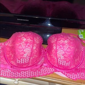Pink Lace Cacique Bra